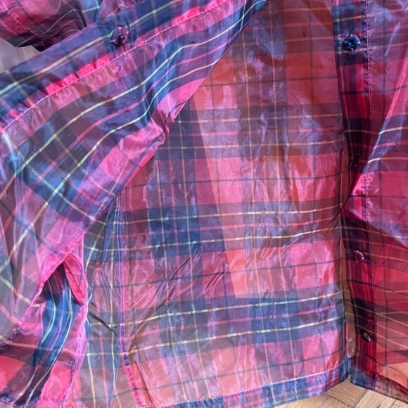 Marni Shear Plaid Short Sleeve Button Down (size 40) - Picture 4 of 10